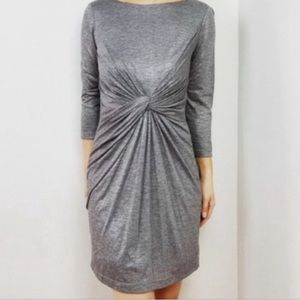 Muse Silver Knotted Mini Dress